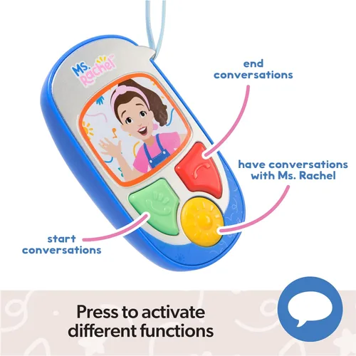 Miniatura 5 de Ms. Rachel Teléfono de Aprendizaje Electrónico Oficial Habla Conmigo con Frases Conversacionales, Juguetes Educativos y Juguetes para Niños Pequeños