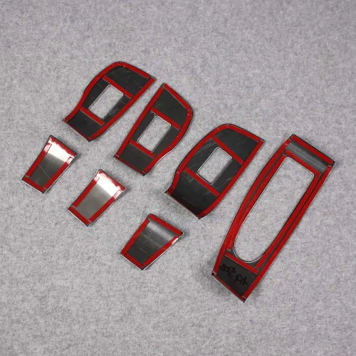 Miniatura 5 de Beautost Para 2019, 2020, 2021, 2022, 2023, 2024, 2025, Mazda 3 Axela, interruptor de ventana interior, paneles de consola (negro)