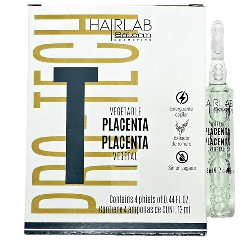 Salerm Reestructurador de Placenta Vegetal 4 Aplicaciones Gran Oferta, 0.44 Fl Oz (Paquete de 4)
