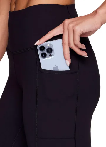 Miniatura 2 de RBX Active Leggings de yoga para mujer, ultra suaves, sólidos, con bolsillos