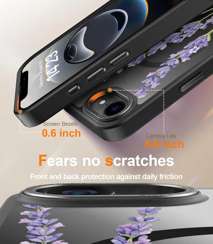Miniatura 618 de Goodon para iPhone 15 Pro Max con protector de pantalla de privacidad, compatible con Magsafe, funda translúcida mate a prueba de golpes - Linda