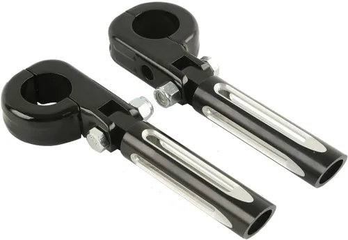 Miniatura 20 de Green-L Estriberas universales para motocicleta de 1 1/4 pulgadas con abrazadera P para Harley Sportster Softail Dyna Touring Road King Street Glide
