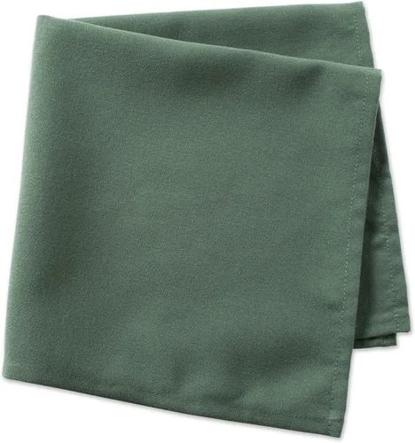 Miniatura 3 de DII Colección de sobremesa 100% poliéster hilado, servilletas, 18x18 pulgadas, verde oscuro, 6 piezas