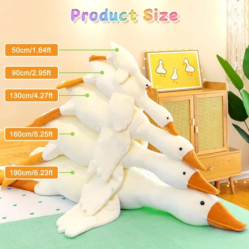 Miniatura 3 de CottonStar Animal de peluche de ganso de 20 pulgadas de felpa de 1.4 libras, lindo animal de peluche de pato, almohada de peluche suave, juguetes