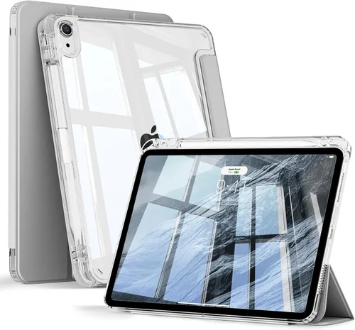 Miniatura 14 de KENKE Funda transparente para iPad Air de 11 pulgadas M3/M2 (2025/2024), iPad Air de 5ª/4ª generación (2022/2020) de 10.9 pulgadas con soporte