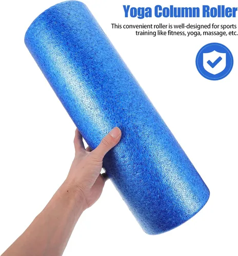 Miniatura 4 de Mikikit Rodillo masajeador muscular de columna de espuma de alta densidad para masaje de tejido profundo y liberación muscular, rodillo de fitness