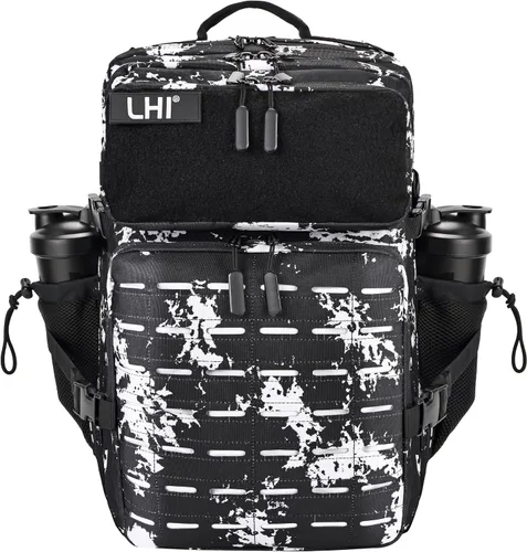 Miniatura 17 de LHI - Mochila táctica militar para hombre, 25/45 L, mochila grande Molle del ejército, mochila de asalto de 3 días, para senderismo