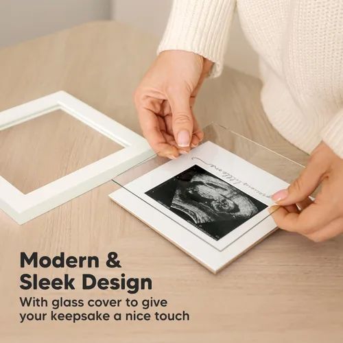 Miniatura 3 de KeaBabies Portarretratos de ecografía para bebé, modernos marcos de fotos de ultrasonido para mamá, regalos de primer embarazo para futura mamá