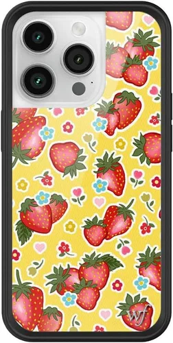 Miniatura 12 de Wildflower Carcasas – Compatible con iPhone 14 Pro Protector negro parachoques, certificado de prueba de caída de 6.5 pies, propiedad de mujeres
