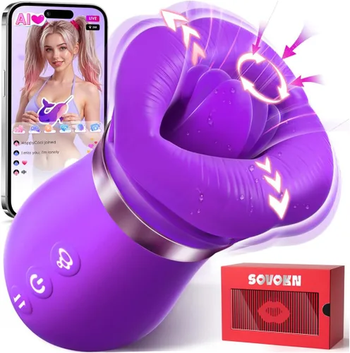 Miniatura 9 de Vibrador de juguete sexual para adultos para mujeres – Sovokn 5 en 1 vibrador de succión bucal rosa juguete sexual 10 lamiendo la lengua, 3 juguetes