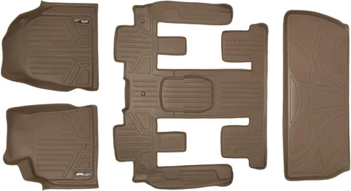 Miniatura 15 de SMARTLINER Juego de tapetes de piso de 2 filas compatibles con Buick Enclave 2008-2017 BMW (Alpina XB7) 2021-2021