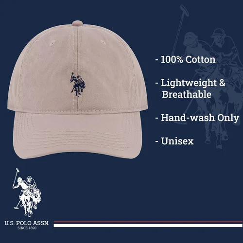 Miniatura 6 de U.S. Polo Assn. Small Polo Pony Logo Baseball Hat, 100% Cotton, Adjustable Cap