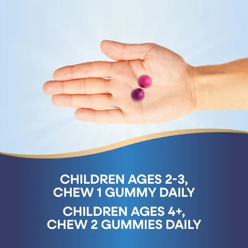 Miniatura 5 de Gomas de huesos y músculos en crecimiento para niños de Nature's Way, apoya huesos y músculos saludables*, calcio, magnesio, vitaminas D3 y K1