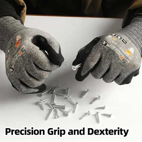 Miniatura 4 de Schwer A4 AIR-SKIN AR5918 - Guantes de trabajo resistentes a cortes con extremadamente ligeros y delgados, guantes de agarre para jardinería, pesca