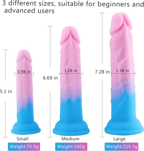 Miniatura 2 de Juegos de entrenamiento de enchufe anal, consoladores anales de 3 tamaños, consolador de silicona con fuerte ventosa, juguetes sexuales