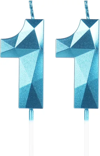 Miniatura 12 de Velas de cumpleaños número 15, velas número 15, velas de feliz cumpleaños de oro rosa para pastel, decoraciones de cobertura de pastel de diseño 3D
