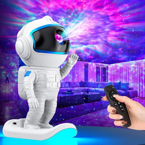 Proyector de Galaxia, Proyector de Estrellas con Luz Nocturna y Temporizador con Control Remoto para Dormitorio, Decoración para Habitación de