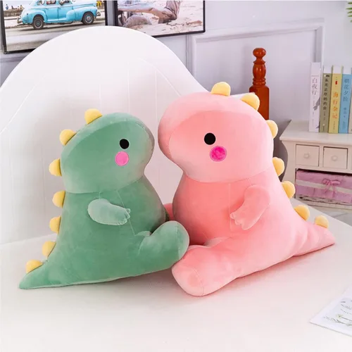 Miniatura 8 de DUANMUL Lindos juguetes de peluche de dinosaurio gordo, muñecos de peluche suaves, peluches de dinosaurio, lindos regalos de cumpleaños para niños