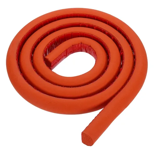 Miniatura 24 de uxcell Varilla de espuma de 3.28 pies, relleno de juntas sólidas en forma de D de 1.18 x 0.59 pulgadas, tira de sellado de espuma para protector