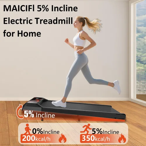 Miniatura 3 de Under Desk Treadmill, Walking Treadmill Pad, 2.5 HP 265 Lbs Low Noise Walking Pad Incline LED Display with Remote Control Walking Jogging Running