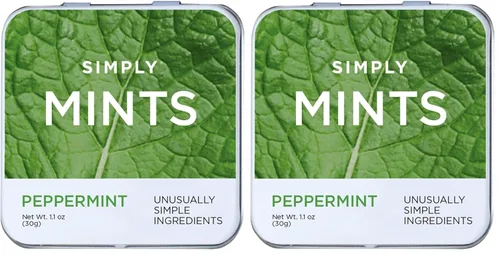 Miniatura 20 de SIMPLY MINTS - Mentas naturales de menta piperita para el aliento, paquete de 6 (180 piezas), hechas con aceite de menta piperita real Sin