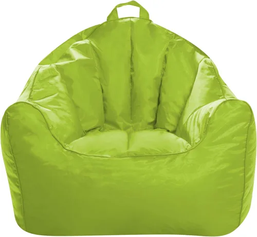 Miniatura 57 de Posh Beanbags - Sillón puff grande, 38 pulgadas, color azul rey sólido Nylon suave - Azul real