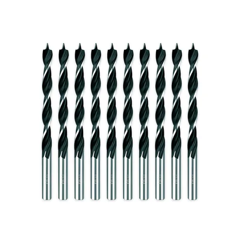 Miniatura 39 de Brocas helicoidales HSS M35 de 13/64 pulgadas, acero de alta velocidad, paquete de 10, adecuadas para aceros, hierro fundido, acero inoxidable