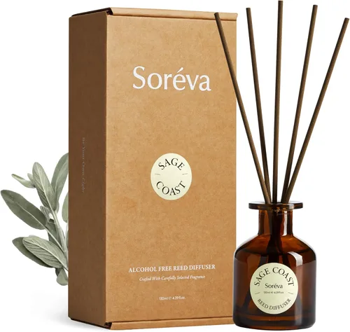 Miniatura 11 de Soréva - Juego de difusor de varillas de lujo, cítricos estimulantes, jazmín y sándalo, aceites esenciales a base de plantas, fragancia