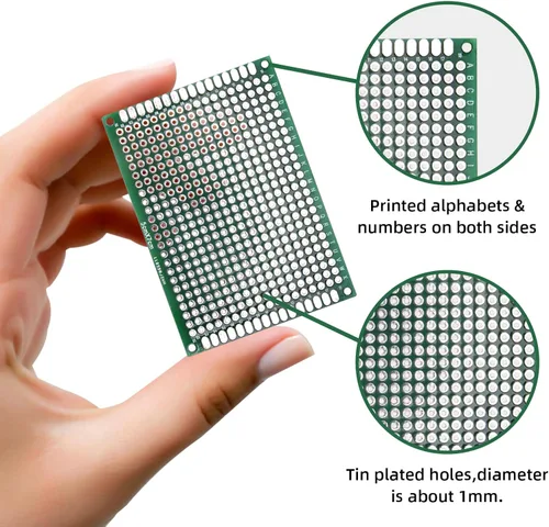 Miniatura 3 de Eagles 10 piezas de placa PCB de doble cara de 2.0 x 2.8 in, prototipo estañado DIY universal FR4 circuito impreso PCB placa protoboard PCB kit PCB