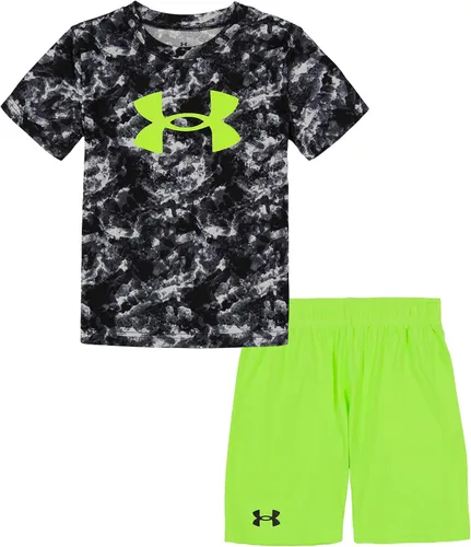 Miniatura 183 de Under Armour baby-girls Ua Terrazzo Leopard Heart SetShort Set