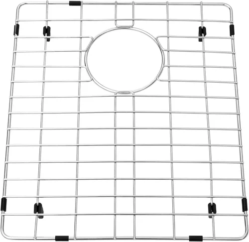 LQS Rejilla para fregadero de cocina y protectores de fregadero, rejilla inferior de fregadero de acero inoxidable de alta calidad y estantes de