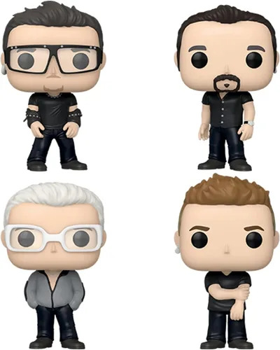 Miniatura 2 de Funko Pop! Álbumes Deluxe: U2 - Pop, Bono, The Edge, Larry Mullen Jr, Adam Clayton