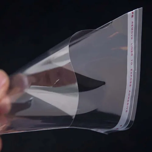 Miniatura 6 de Bolsa de celofán autoadhesiva de 3 x 3 pulgadas, 300 bolsas de celofán transparentes de 2 mil de pulgada de diámetro, cuadradas de cristal, OPP