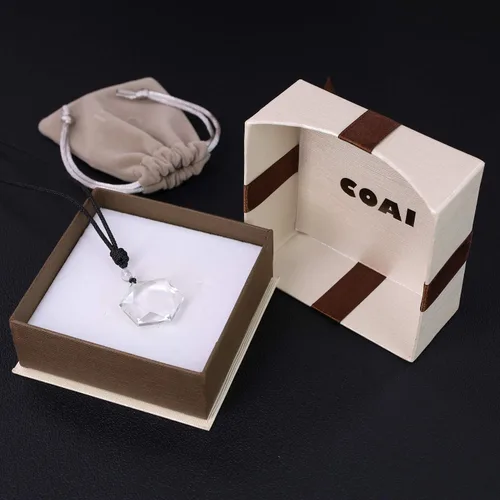 Miniatura 7 de COAI Collar con colgante de hexagrama de estrella de David Amulet, Piedra