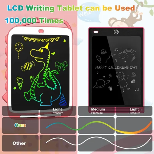 Miniatura 5 de Tableta de escritura LCD para niños, tablero de dibujo para niñas y niños de 2 a 6 años de edad de 12.5 pulgadas, juguetes educativos