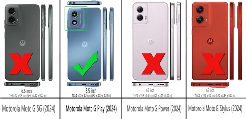 Miniatura 2 de Osophter Funda para Moto G Play 4G 2024, Motorola G Play 2024 para mujeres y niñas, con protector de pantalla, esquinas reforzadas, poliuretano oro