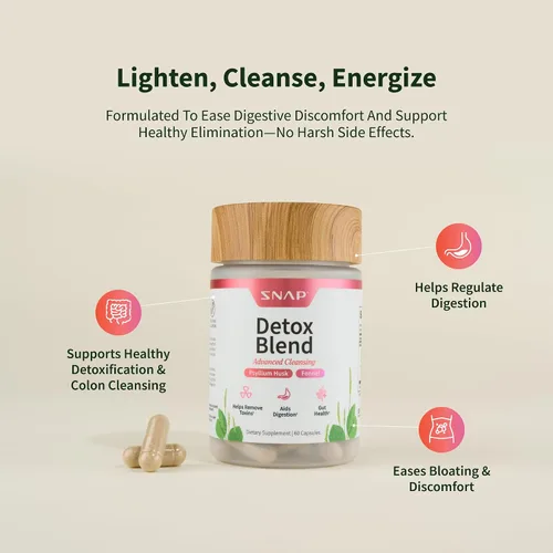 Miniatura 4 de Snap Supplements Cápsulas de limpieza desintoxicante - Mezcla avanzada para desintoxicación y limpieza de todo el cuerpo, eliminar toxinas, mejorar