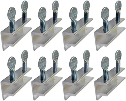 Miniatura 26 de QCAA Cerradura de Seguridad para Ventana Corredera Única Pequeña, Aluminio, Revestimiento Negro, Paquete de 4, Fabricado en Taiwán