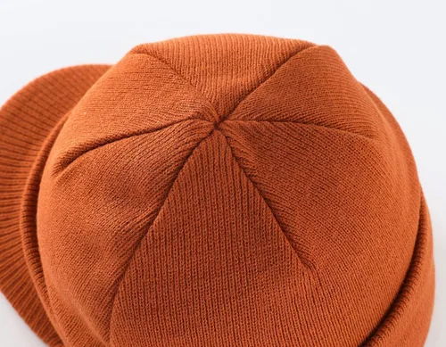 Miniatura 26 de Home Prefer - Gorro de invierno para hombre con visera, cálida y doble punto.