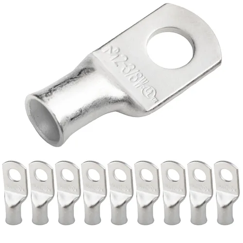 Miniatura 162 de SELTERM 5 piezas terminales de cable de cobre estañado 1/0 AWG perno de 1/2", extremos de cable de batería, terminales de anillo, conectores