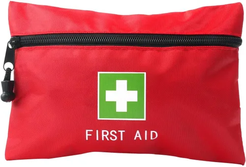 Bolsa Roja de Emergencia de Primeros Auxilios Pequeña Vacía para Viaje, Bolsa de Rescate, Bolsillo de Almacenamiento para Primeros Auxilios para
