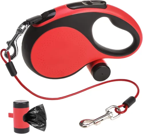 Miniatura 9 de SCENEREAL Correa retráctil para perros pequeños, medianos y grandes de hasta 110 libras, cinta de nailon sin enredos de 26 pies y 360° con cuerda