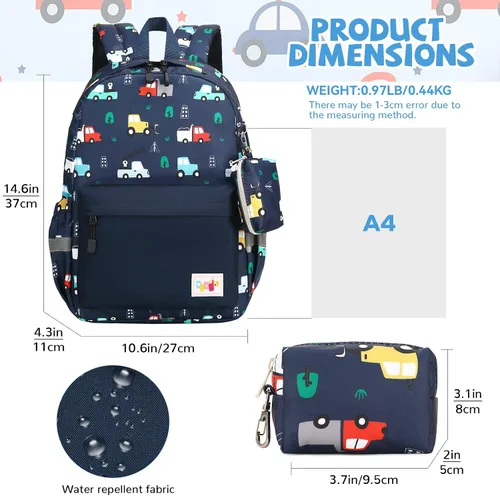 Miniatura 3 de mygreen Mochila para niños pequeños, mochila para niños y niñas con correa para el pecho with Chest Strap