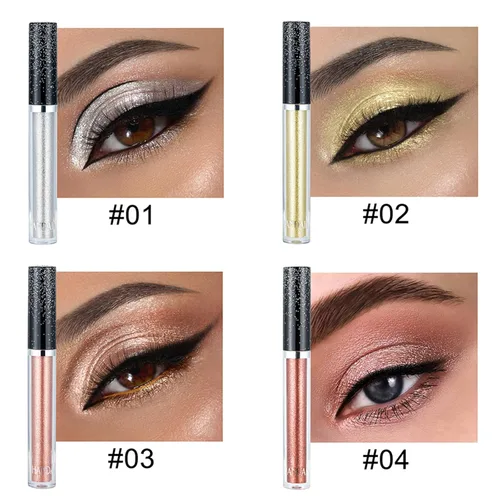 Miniatura 3 de Sombras de ojos con purpurina, sombras de ojos líquidas, metales de larga duración, plata brillante, dorado, sombras de ojos coloridas de alto 11#