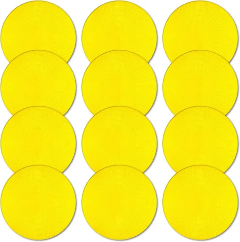 Miniatura 37 de Marcadores de punto de polietileno de 4 pulgadas/9 pulgadas, de goma antideslizante, marcadores de agilidad de conos de campo plano, puntos de suelo