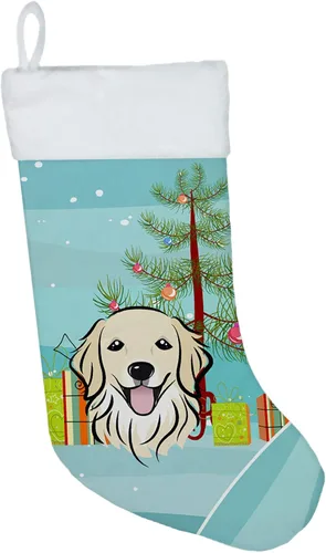 Miniatura 18 de Caroline's Treasures BB1590CS Árbol de Navidad y Alaskan Malamute Calcetines de Navidad para colgar en la chimenea, decoración de fiesta de Navidad