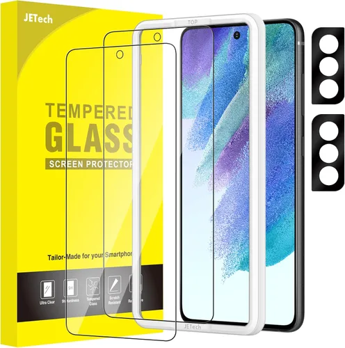 Miniatura 17 de JETech - Protector de pantalla para Samsung Galaxy S20 FE de 6.5 pulgadas con protector de lente de cámara, película de vidrio templado, compatible