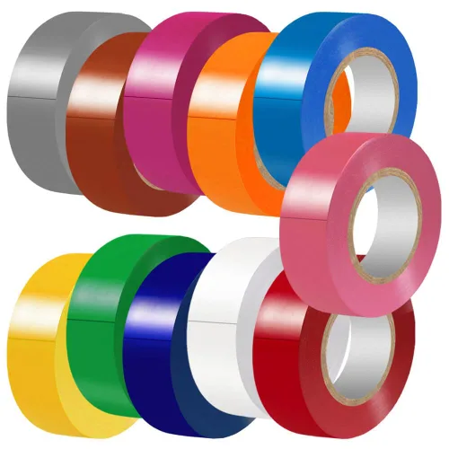 LYLTECH Cinta eléctrica mate arcoíris paquete de 11 colores, impermeable, fuerte adhesivo, duradero, fácil de envolver, 3/4 pulgadas por 30 pies