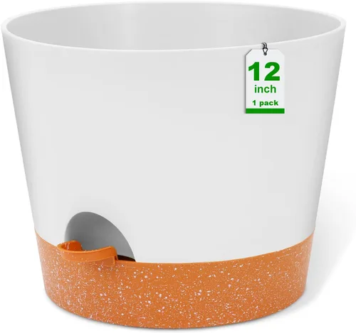 Miniatura 15 de GARDIFE Macetas de 10/9/8 pulgadas para plantas de interior, macetas auto-regantes, macetas de riego automático, macetas de flores, negras