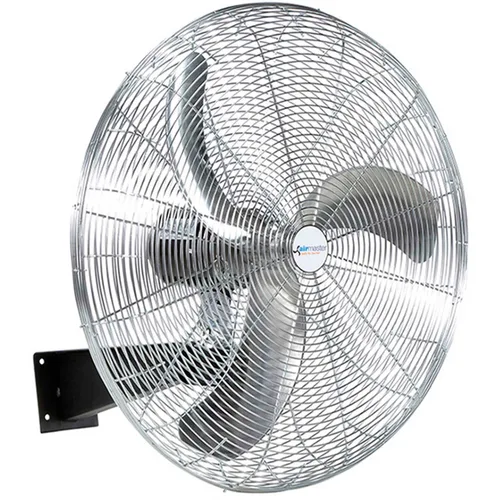 Airmaster 37145 Circulador de aire de alta resistencia, montaje en pared, no oscilante, 30 pulgadas de diámetro de apoyo, 115 V, motor de 1/3 HP